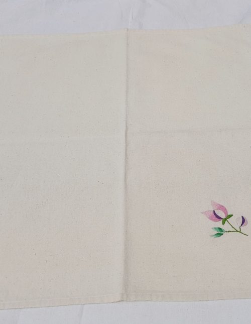 serviette brodée