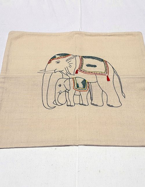 coussin famille eléphant